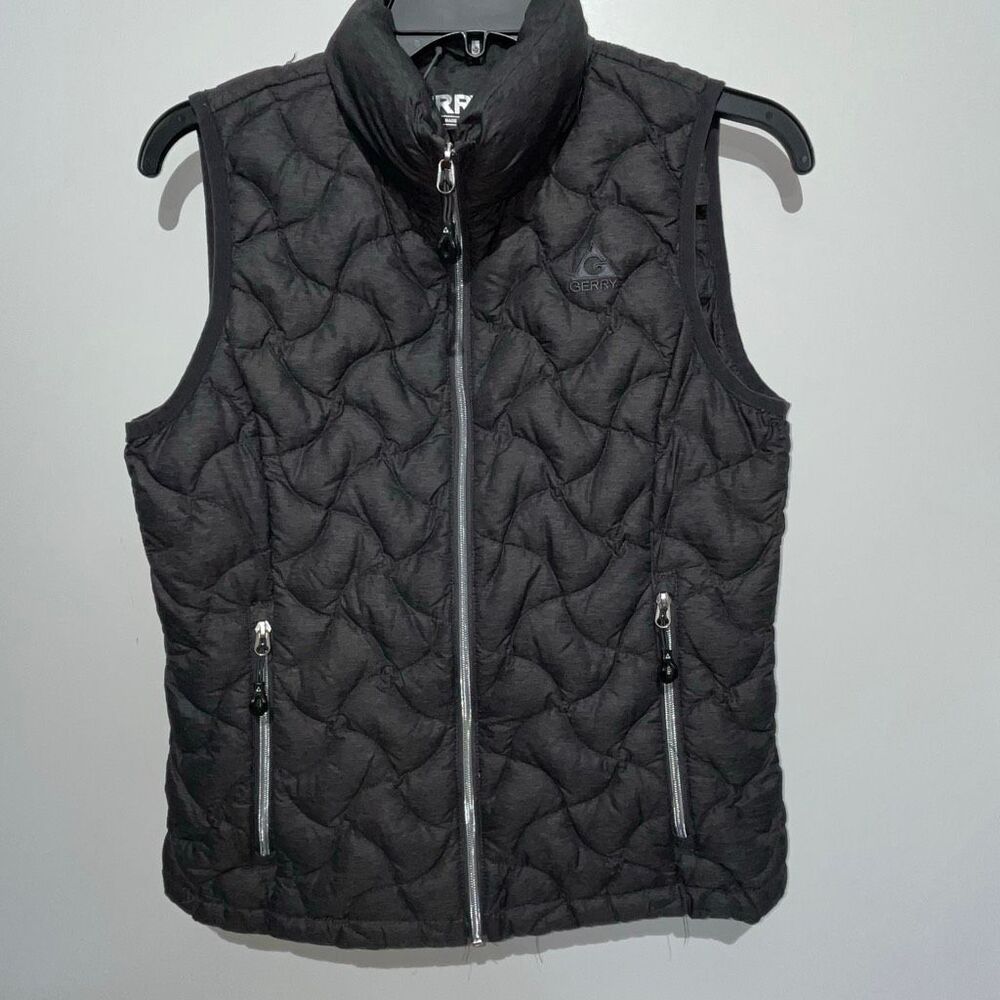Gerry‎ Women's Black Packable Zip Up Quilted Down Filled Puffer Vest Size XS